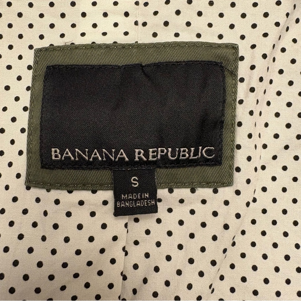Banana Republic Utility Field Military Jacket Women’s Size S Olive Green - Picture 7 of 10